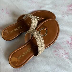 Toscanella Women's Gold Sandals